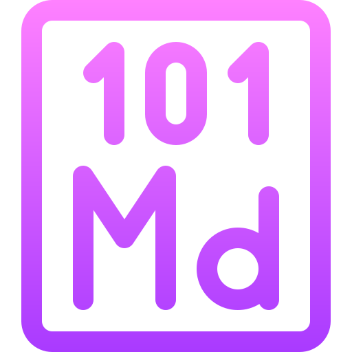 Mendelevium Basic Gradient Lineal color icon