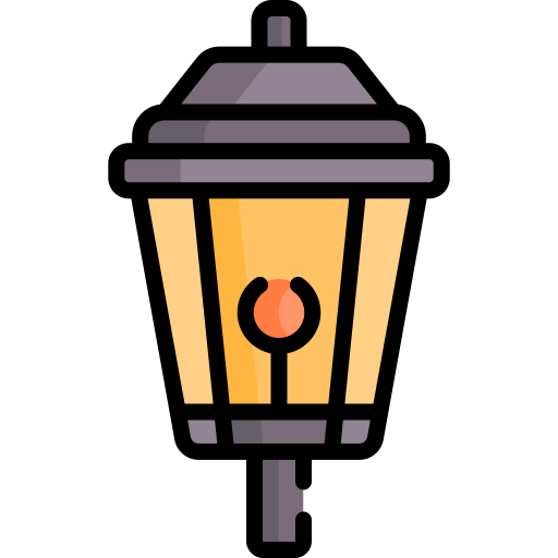 уличный фонарь Special Lineal color иконка