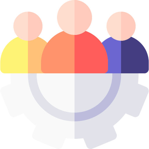 Teamwork Basic Rounded Flat icon