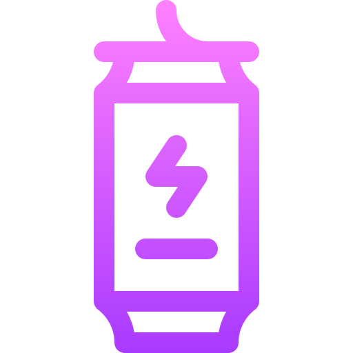 Energy drink Basic Gradient Lineal color icon