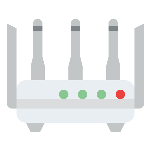 wlan router Iconixar Flat icon