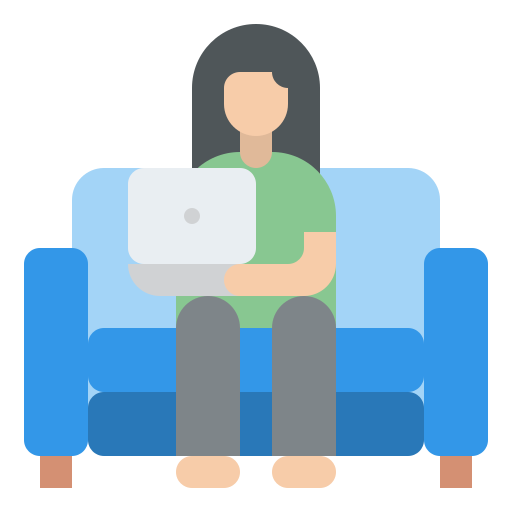 Work from home Iconixar Flat icon