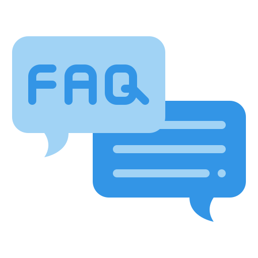 preguntas más frecuentes Iconixar Flat icono