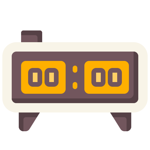 reloj digital Generic Flat icono