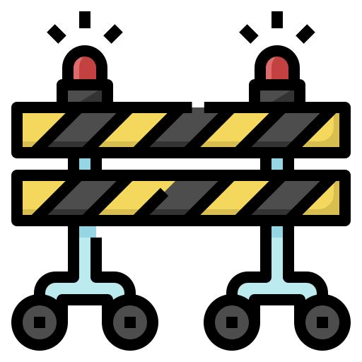Barrier PongsakornRed Lineal Color icon