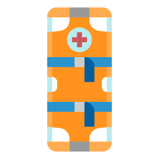 medische brancard PongsakornRed Flat icoon