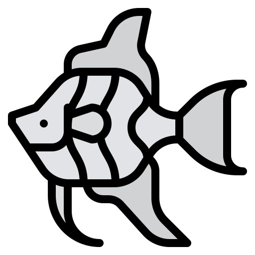 angelfish Iconixar Lineal Color Ícone