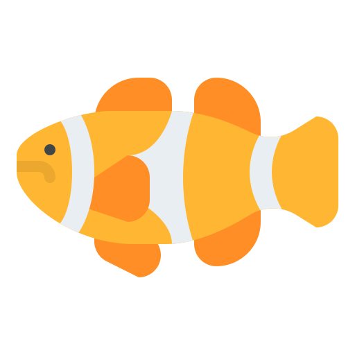 Рыба-клоун Iconixar Flat иконка