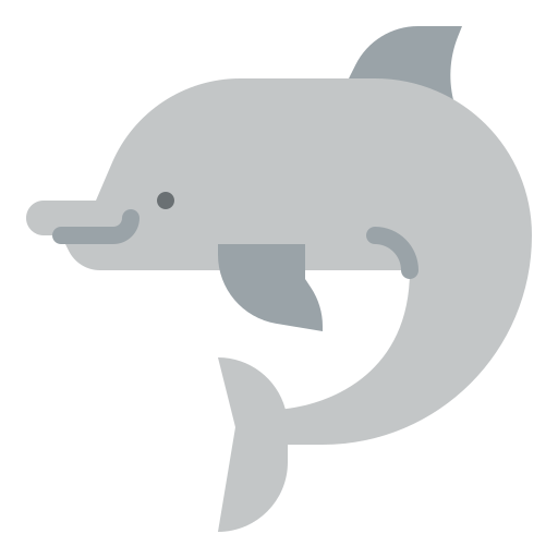 Дельфин Iconixar Flat иконка