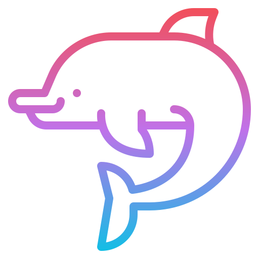delfín Iconixar Gradient icono