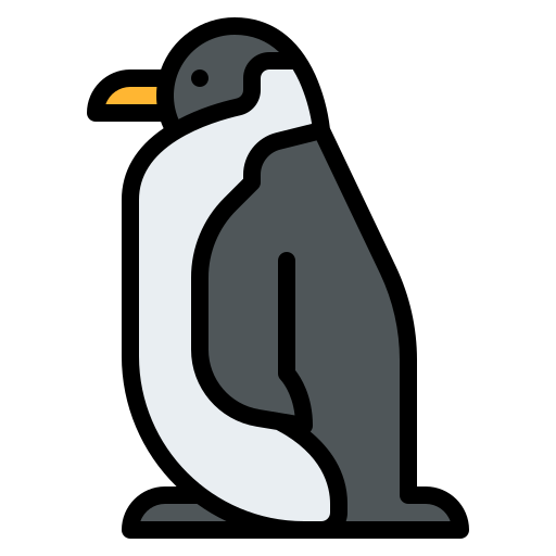pingwin Iconixar Lineal Color ikona