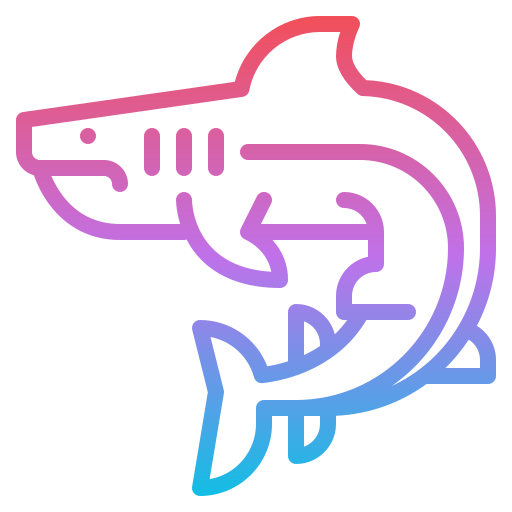 tiburón Iconixar Gradient icono