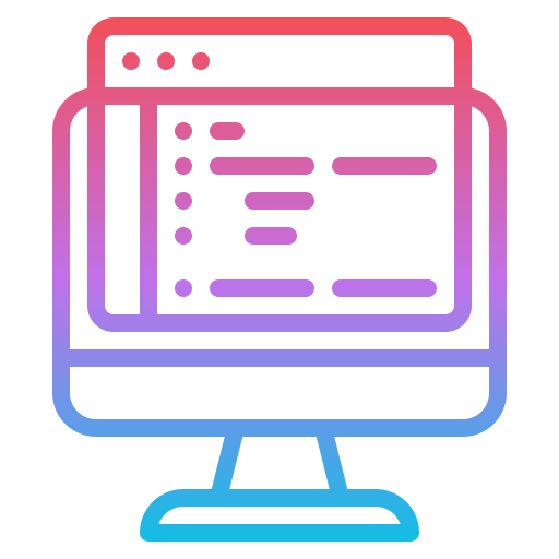 programmeertaal Iconixar Gradient icoon