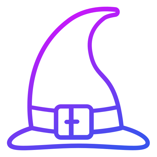 Шляпа ведьмы Generic Gradient иконка