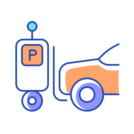 Parking car Generic Thin Outline Color icon