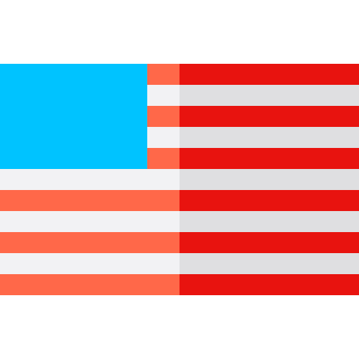 stany zjednoczone ameryki Basic Straight Flat ikona