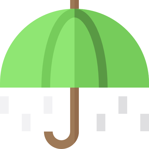 Umbrella Basic Straight Flat icon