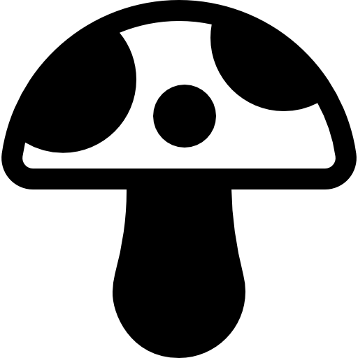 버섯 Basic Straight Filled icon