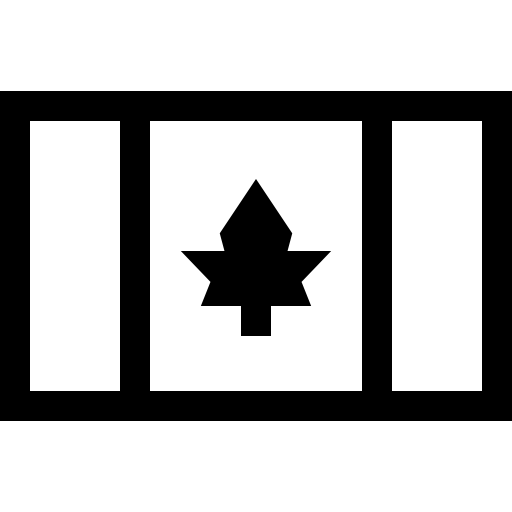 カナダ Basic Straight Lineal icon