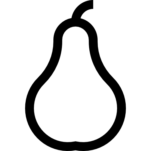 梨 Basic Straight Lineal icon
