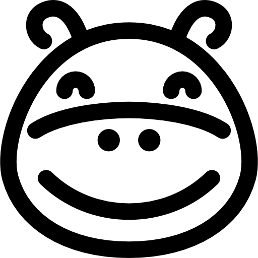 nijlpaard Voysla Lineal icoon