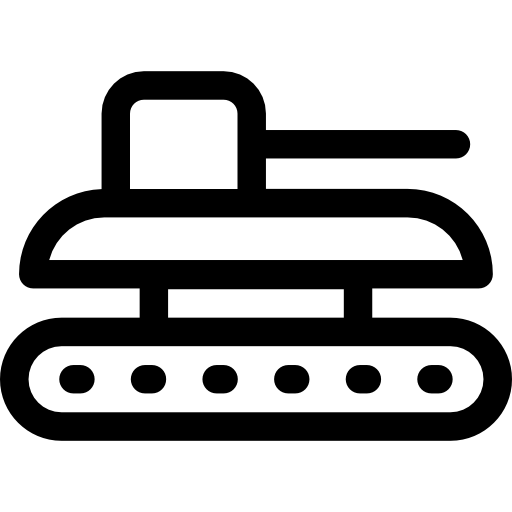 czołg Prosymbols Lineal ikona
