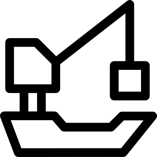 vrachtschip Prosymbols Lineal icoon