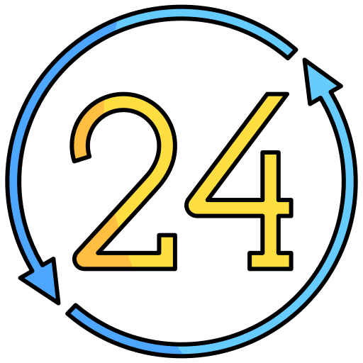 24時間 Generic Outline Color icon
