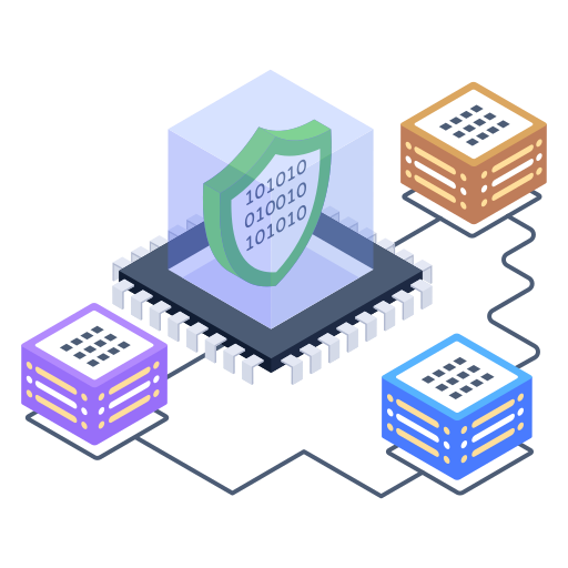 dati sicuri Generic Isometric icona