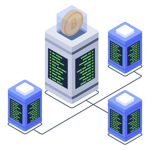 sieć dystrybucyjna Generic Isometric ikona