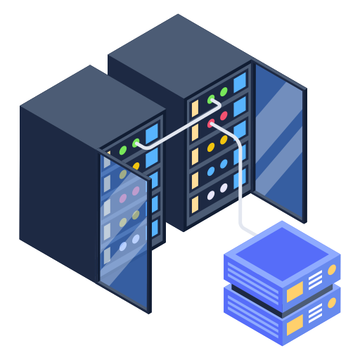 Data server Generic Isometric icon