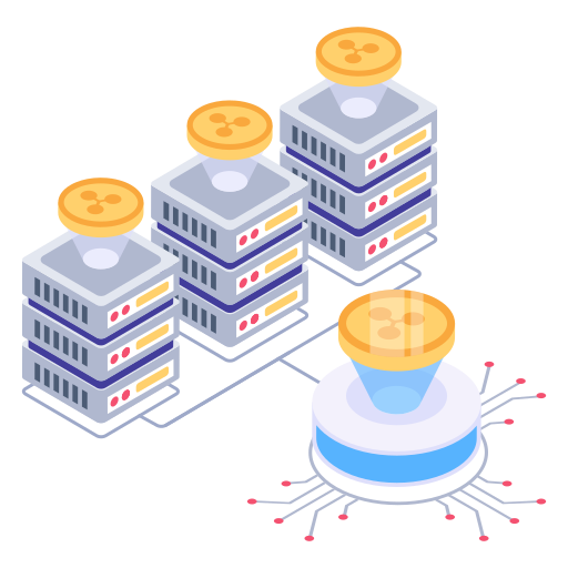 cyfrowe pieniądze Generic Isometric ikona