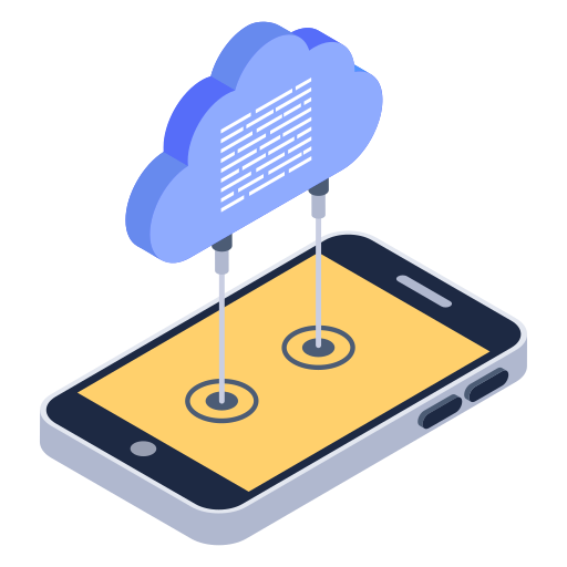 téléphone intelligent Generic Isometric Icône