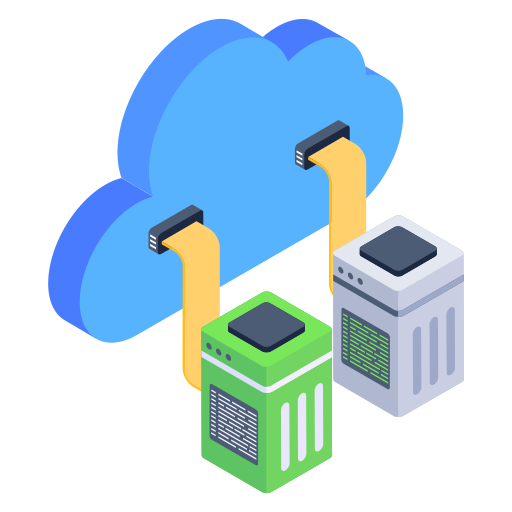 servidor en la nube Generic Isometric icono