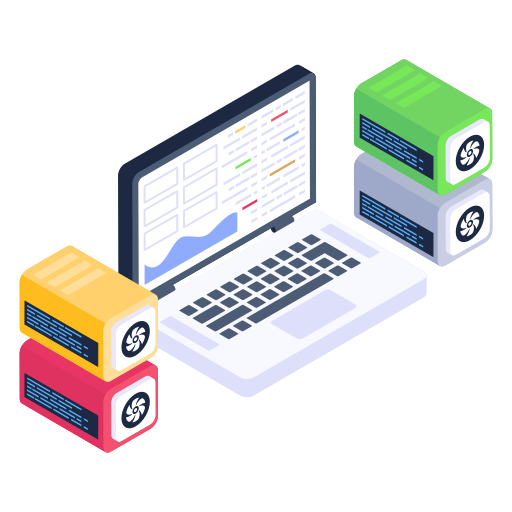 시스템 데이터 Generic Isometric icon