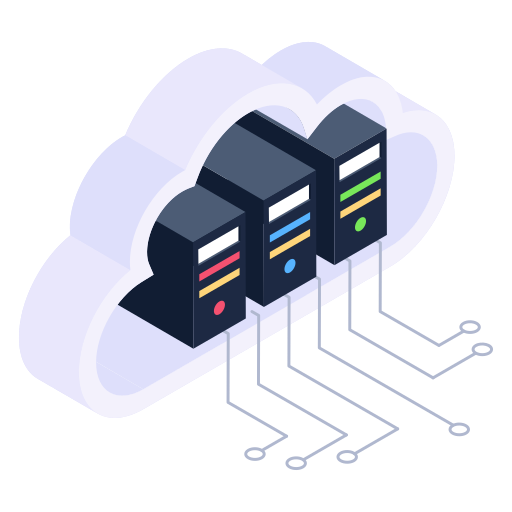 server cloud Generic Isometric icona