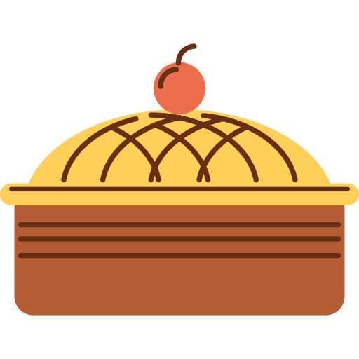 Cherry pie Generic Flat icon