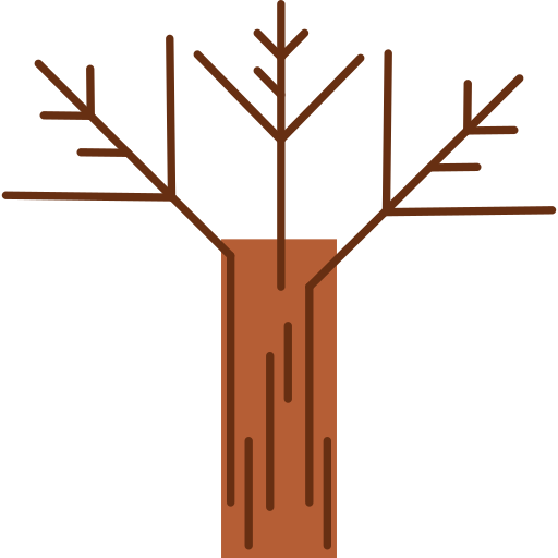 albero secco Generic Flat icona