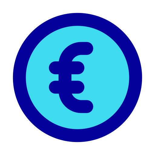 ユーロ Generic Blue icon