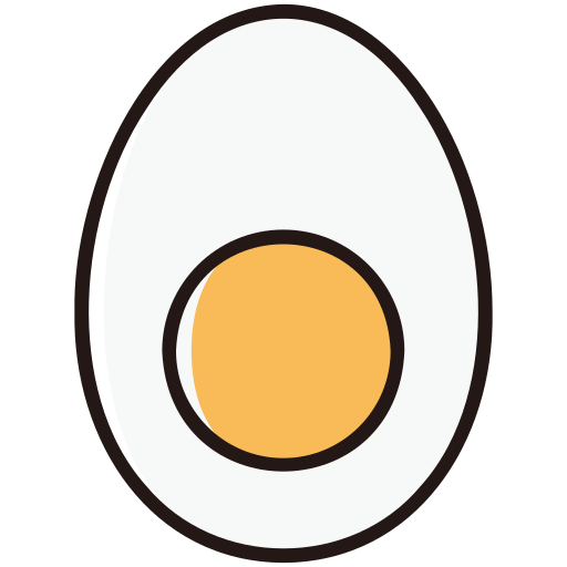 Boiled egg Generic Color Omission icon