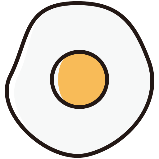 Fried egg Generic Color Omission icon