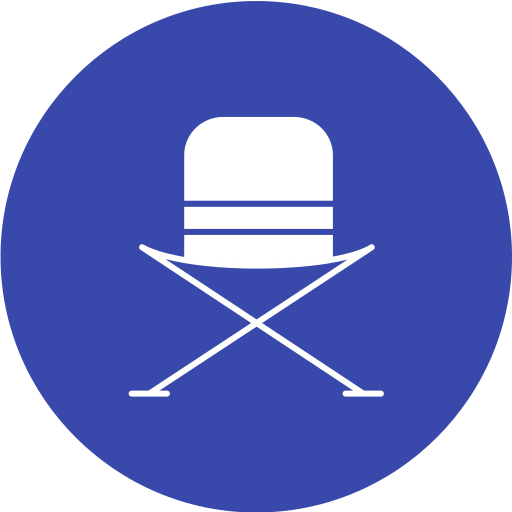 Camping chair Generic Circular icon