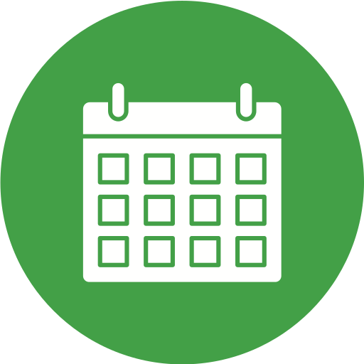 kalender Generic Circular icon