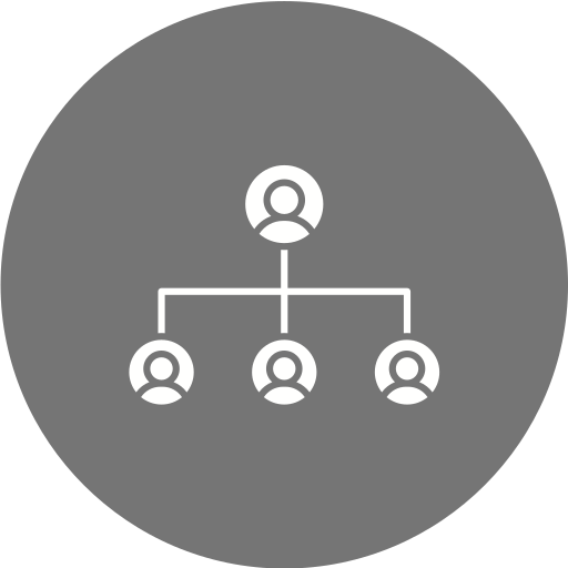 struttura gerarchica Generic Circular icona