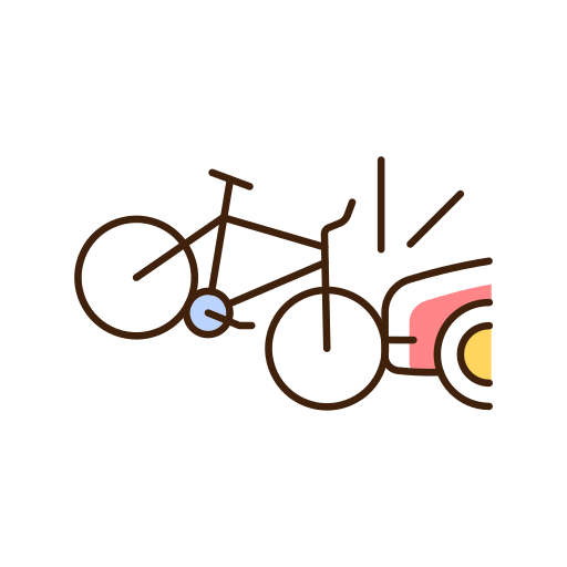 bicicleta Generic Thin Outline Color icono