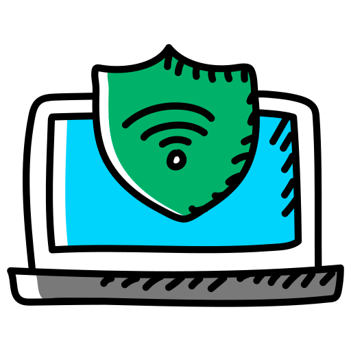 la seguridad cibernética Generic Hand Drawn Color icono