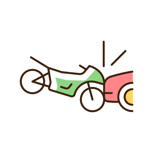 オートバイ Generic Thin Outline Color icon