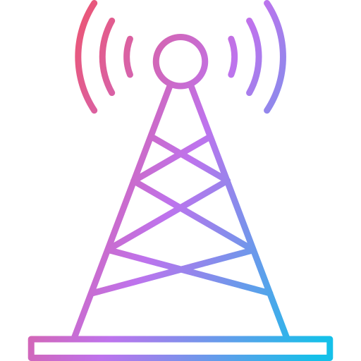 antenne radio Generic Gradient Icône