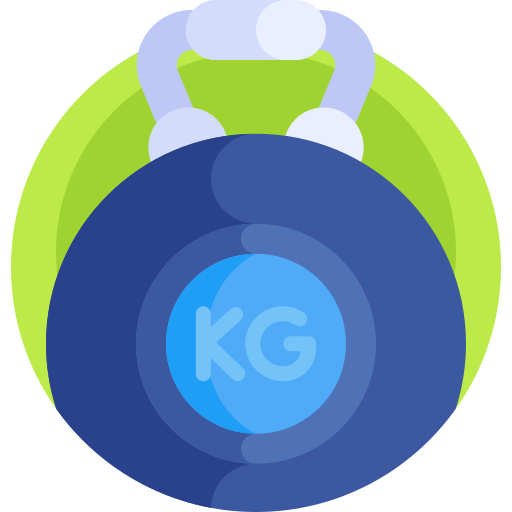 kettlebell Detailed Flat Circular Flat icoon