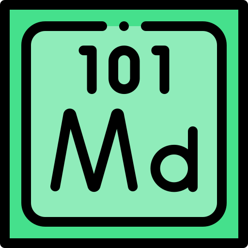 メンデレビウム Detailed Rounded Lineal color icon